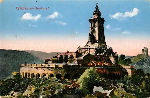 AK / Ansichtskarte Kyffhaeuserdenkmal Panorama Kyffhaeuserdenkmal