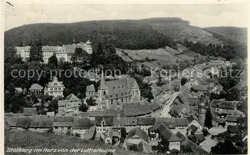 AK / Ansichtskarte Stolberg_Harz Blick von der Lutherbuche Stolberg Harz