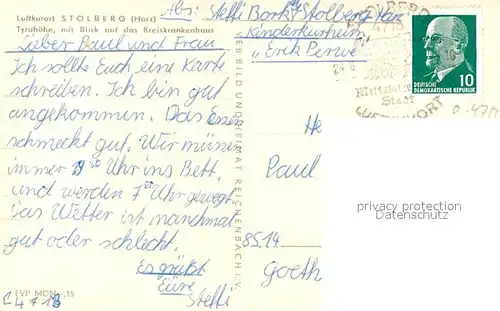 AK / Ansichtskarte Stolberg_Harz Panorama Stolberg Harz