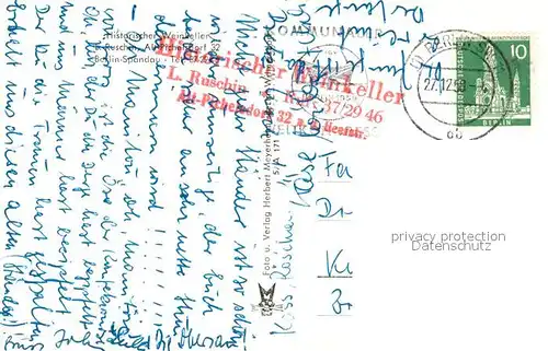 AK / Ansichtskarte Spandau Historischer Weinkeller Spandau