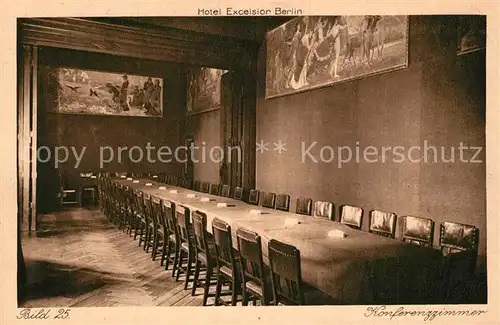 AK / Ansichtskarte Berlin Hotel Excelsior Konferenzzimmer Berlin