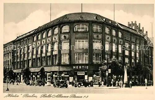 AK / Ansichtskarte Berlin Hertie Belle Alliance Strasse Berlin