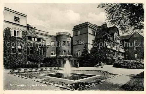AK / Ansichtskarte Zehlendorf_Berlin Krankenhaus Waldfriede Zehlendorf_Berlin