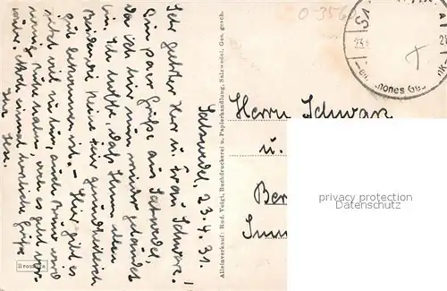 AK / Ansichtskarte Salzwedel Promenade Landwirtschaftsschule Salzwedel