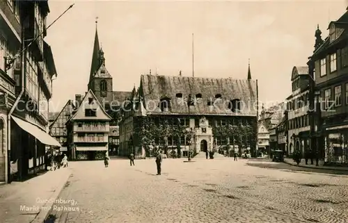 AK / Ansichtskarte Quedlinburg Markt Rathaus Quedlinburg