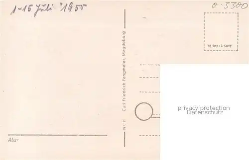 AK / Ansichtskarte Schoenebeck_Elbe Markt Kirche Rathaus Schoenebeck Elbe