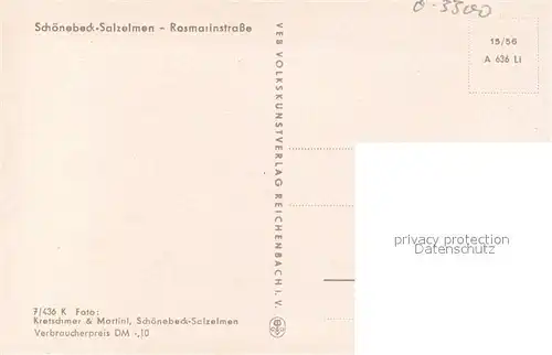 AK / Ansichtskarte Salzelmen_Bad Rosmarinstrasse Salzelmen_Bad