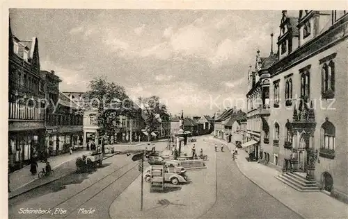 AK / Ansichtskarte Schoenebeck_Elbe Markt Schoenebeck Elbe