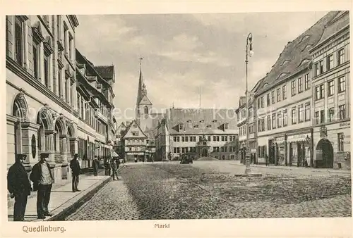 AK / Ansichtskarte Quedlinburg Markt Quedlinburg