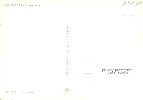 AK / Ansichtskarte Salzwedel Burgstrasse Salzwedel