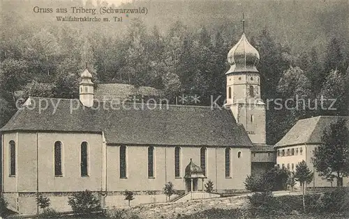 AK / Ansichtskarte Triberg_Schwarzwald Wallfahrtskirche Triberg Schwarzwald