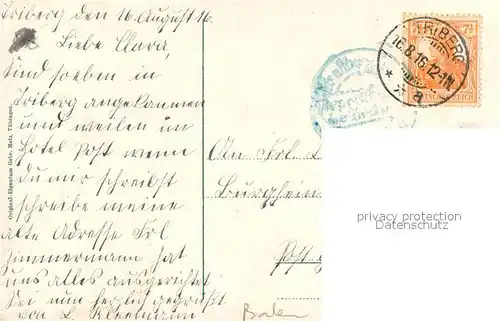 AK / Ansichtskarte Triberg_Schwarzwald  Triberg Schwarzwald