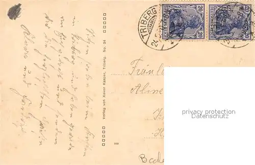 AK / Ansichtskarte Triberg_Schwarzwald  Triberg Schwarzwald