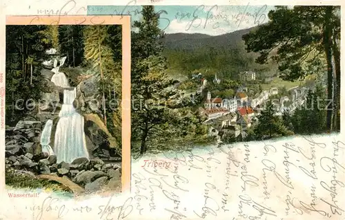 AK / Ansichtskarte Triberg_Schwarzwald mit Wasserfall Triberg Schwarzwald