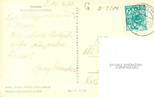 AK / Ansichtskarte Genthin Ernst Th?lmann Platz Genthin