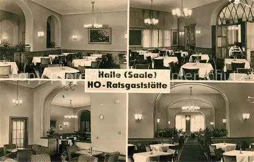 AK / Ansichtskarte Halle_Saale HO Ratsgastst?tte Halle_Saale