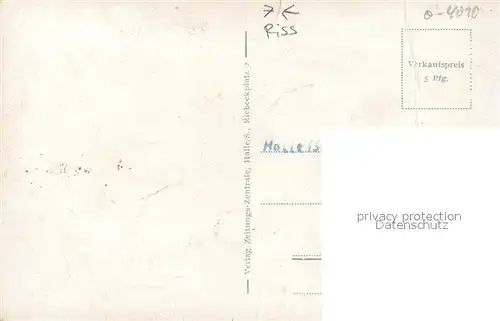 AK / Ansichtskarte Halle_Saale Marktplatz Riebeckplatz Moritzburg Ruine Strassenbahn Halle_Saale