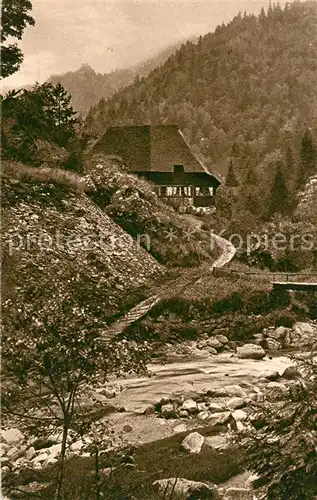 AK / Ansichtskarte Triberg_Schwarzwald bei Niederwasser Triberg Schwarzwald