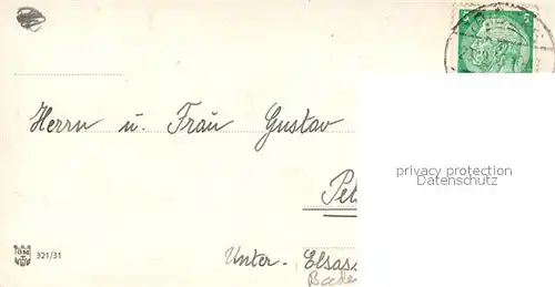 AK / Ansichtskarte Triberg_Schwarzwald Fliegeraufnahme Neujahrskarte Triberg Schwarzwald