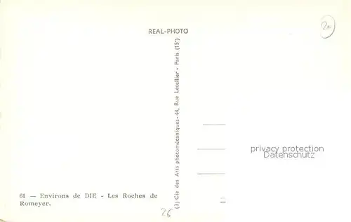 AK / Ansichtskarte Die_Drome Roches de Romeyer Die_Drome