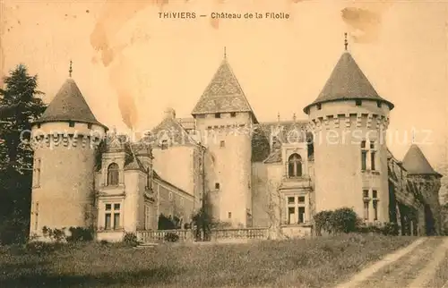 AK / Ansichtskarte Thiviers Chateau de la Filolie Thiviers