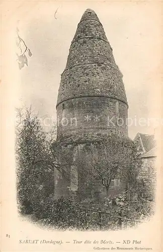 AK / Ansichtskarte Sarlat en Perigord Tour dite des Morts Sarlat en Perigord