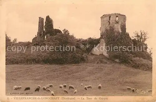 AK / Ansichtskarte Villefranche de Lonchat Tour de Garcon Villefranche de Lonchat
