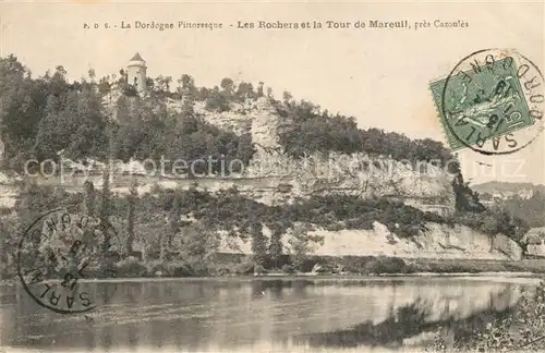 AK / Ansichtskarte Mareuil_Dordogne Les Rochers Tour  Mareuil Dordogne