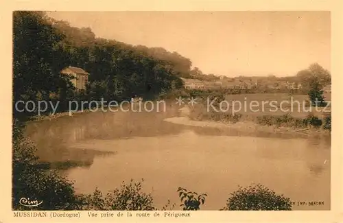 AK / Ansichtskarte Mussidan Panorama Route de Perigueux Mussidan