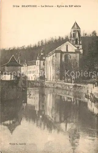 AK / Ansichtskarte Brantome La Dronne Eglise du XII Siecle Brantome