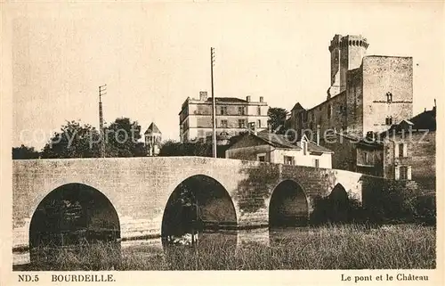 AK / Ansichtskarte Bourdeilles Le pont le Chateau Bourdeilles