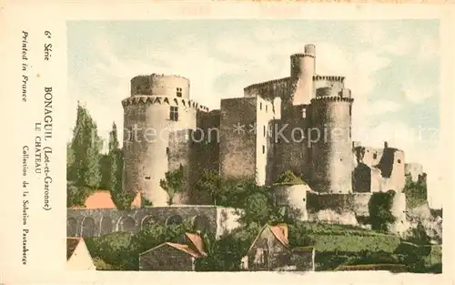 AK / Ansichtskarte Saint Front sur Lemance Chateau de Bonaguil Histoire Collection de la Solution Pautauberge 6. Serie Saint Front sur Lemance