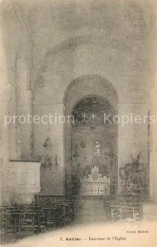 AK / Ansichtskarte Aubiac_Lot et Garonne Interieur de l Eglise Aubiac Lot et Garonne