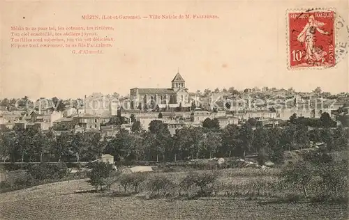 AK / Ansichtskarte Mezin Panorama Ville Natale de M. Fallieres Mezin