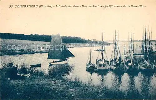 AK / Ansichtskarte Concarneau_Finistere Entree du Port Concarneau_Finistere