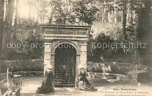 AK / Ansichtskarte Pont Croix Fontaine de Notre Dame de Roseudon Pont Croix