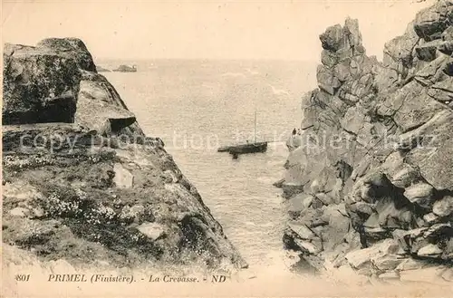 AK / Ansichtskarte Primel_Tregastel La Crevasse Primel_Tregastel