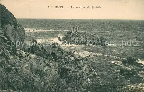 AK / Ansichtskarte Primel_Tregastel Rocher de la tete Primel_Tregastel