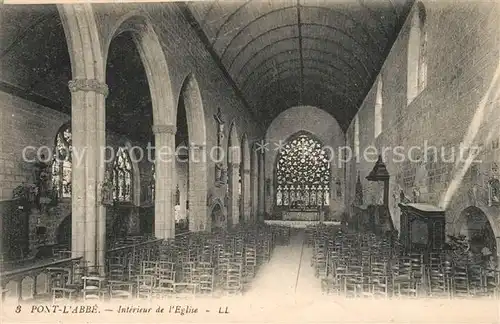 AK / Ansichtskarte Pont l_Abbe Interieur de l Eglise Pont l Abbe