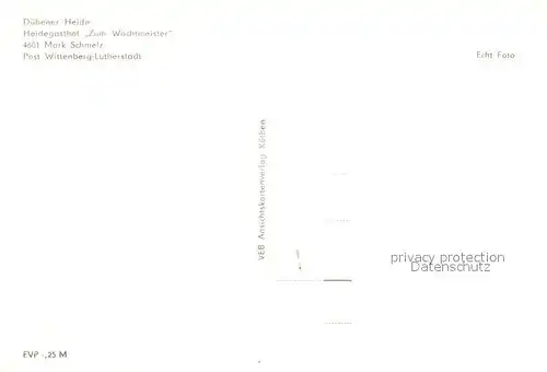 AK / Ansichtskarte Duebener_Heide Heidegasthof Zum Wachtmeister Duebener Heide