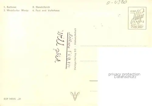 AK / Ansichtskarte Aschersleben Rathaus Gondelteich Westdorfer Warte Post Volkshaus Aschersleben