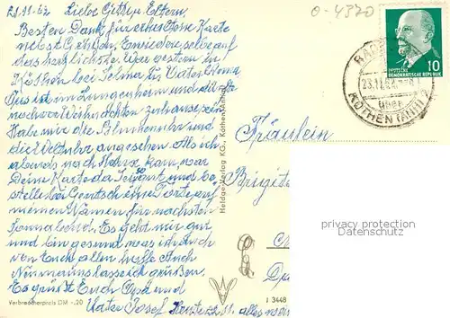 AK / Ansichtskarte Koethen_Anhalt Marktstrasse Koethen Anhalt