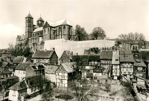 AK / Ansichtskarte Quedlinburg Burgberg Stiftskirche  Quedlinburg