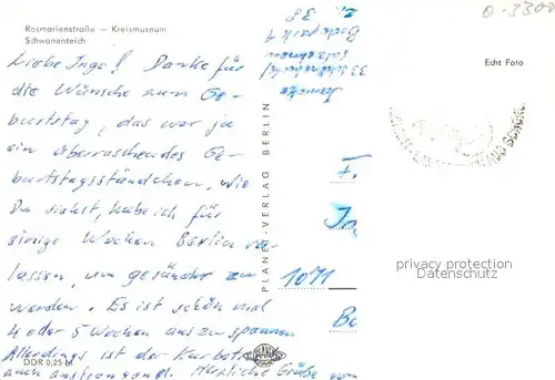 AK / Ansichtskarte Salzelmen_Bad Rosmarienstrasse Kreismuseum Schwanenteich Salzelmen_Bad