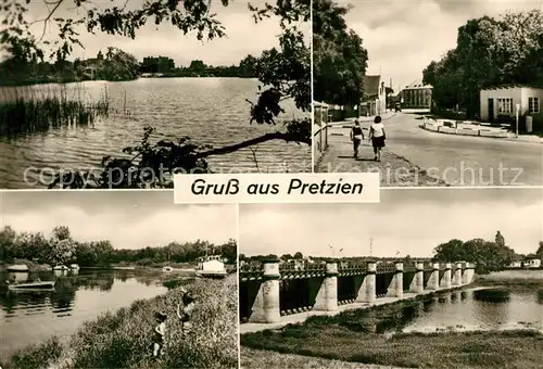 AK / Ansichtskarte Pretzien Pretziener See Roter Platz Steinhafen  Pretzien