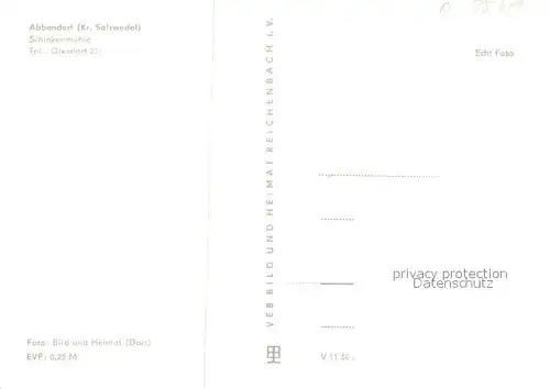 AK / Ansichtskarte Salzwedel Abbendorf Schinkenmuehle Salzwedel