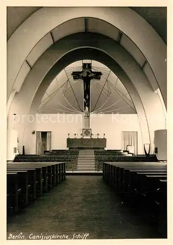 AK / Ansichtskarte Berlin Canisiuskirche Schiff Berlin