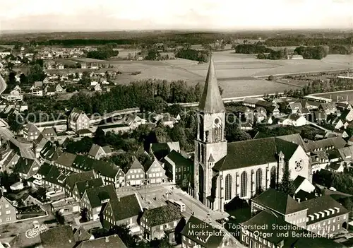 AK / Ansichtskarte Stadtlohn Marktplatz Sankt Otger Berkelpartie Stadtlohn
