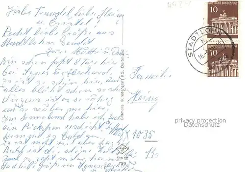 AK / Ansichtskarte Stadtlohn Marktplatz Sankt Otger Berkelpartie Stadtlohn