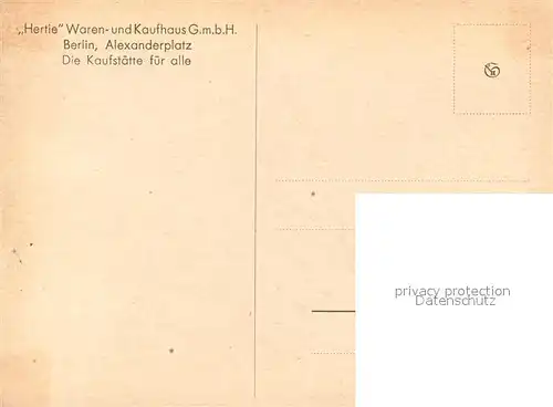 AK / Ansichtskarte Berlin Hertie Alexanderplatz Berlin